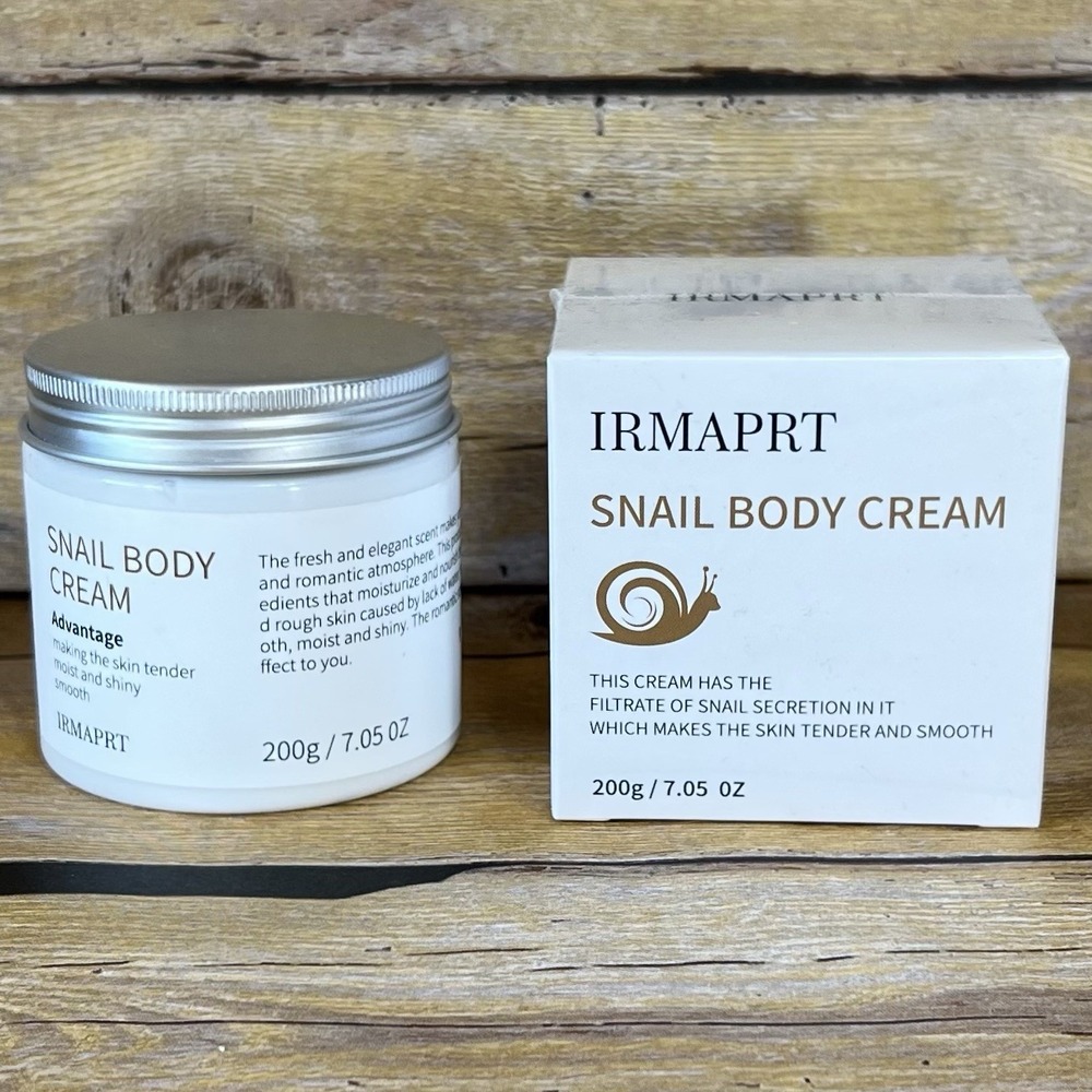 IRMAPRT Snail Body Cream 200g‎ 7.05oz Moisturizing Skin Care Snail Mucin New